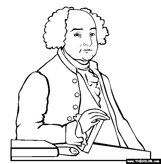 John Adams Coloring Page