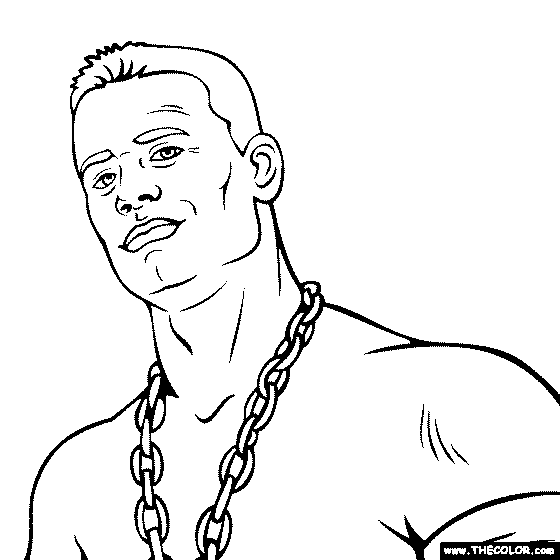 John Cena Coloring Page