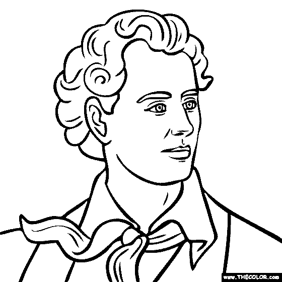 John Keats Coloring Page