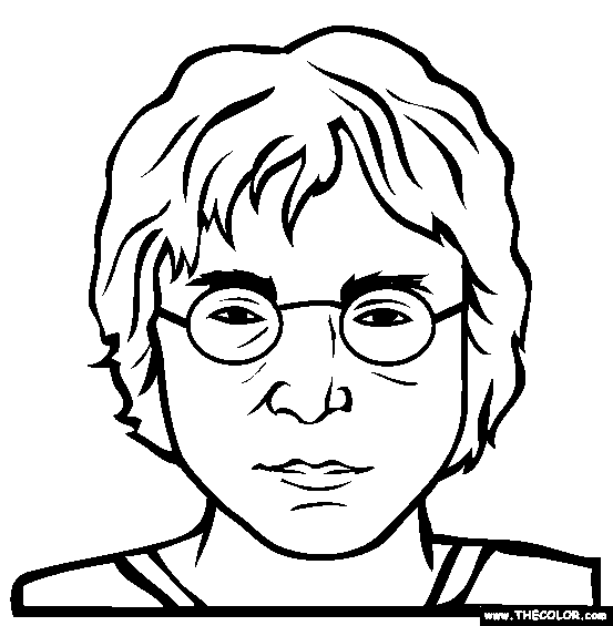 John Lennon Coloring Page
