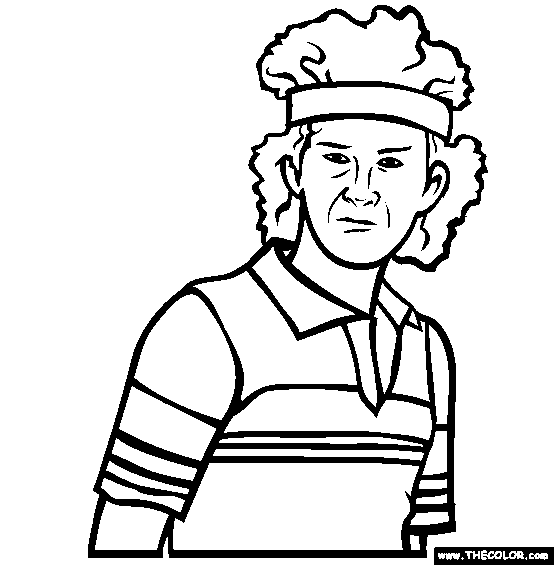 John Mcenroe Coloring Page