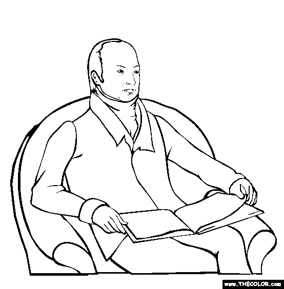 John Quincy Adams Coloring Page