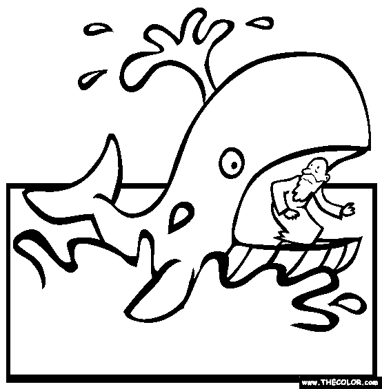 Jonah And The Whale Coloring Page