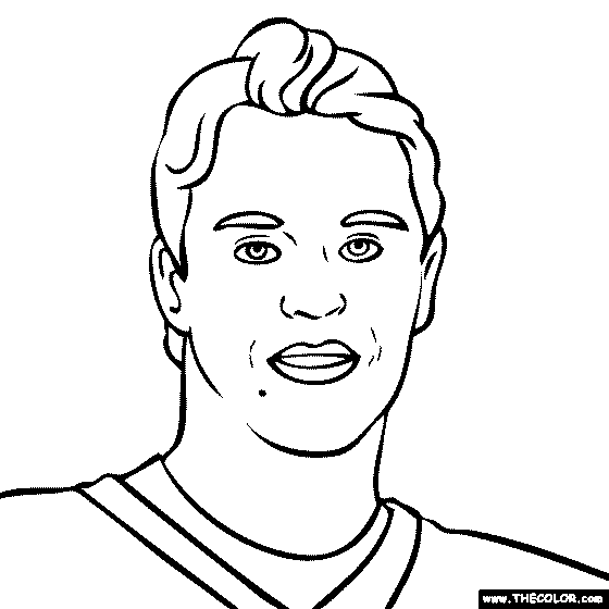 Jonathan Toews Coloring Page