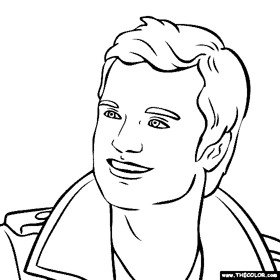 Josh Hutcherson coloring page