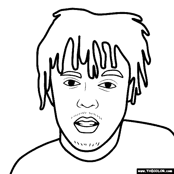 Juice WRLD Coloring Page