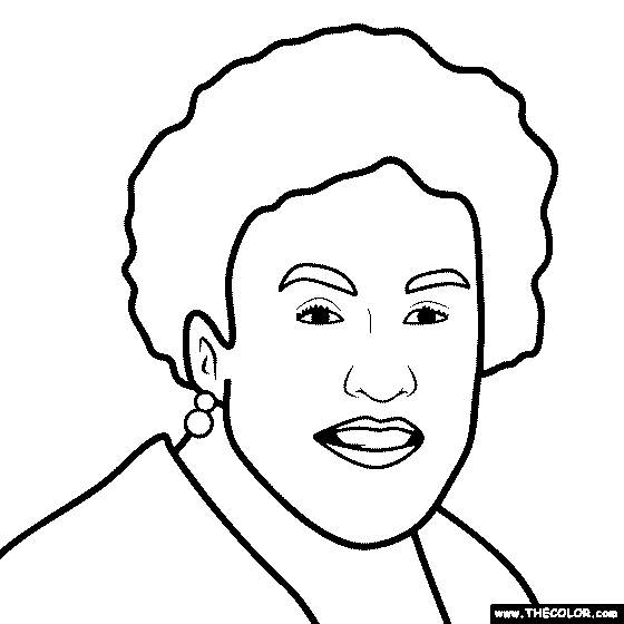 Julia Child Coloring Page