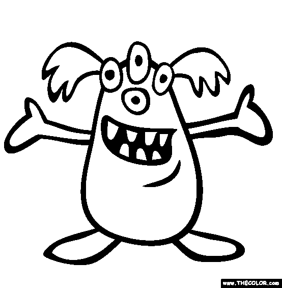 monsters online coloring pages