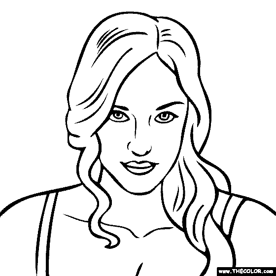 Kat Dennings Coloring Page