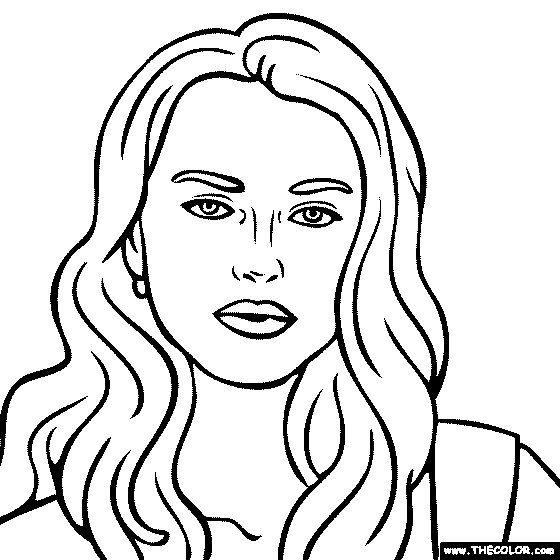 Keira Knightley Coloring Page