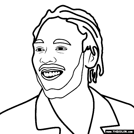 Kendrick Lamar Coloring Page