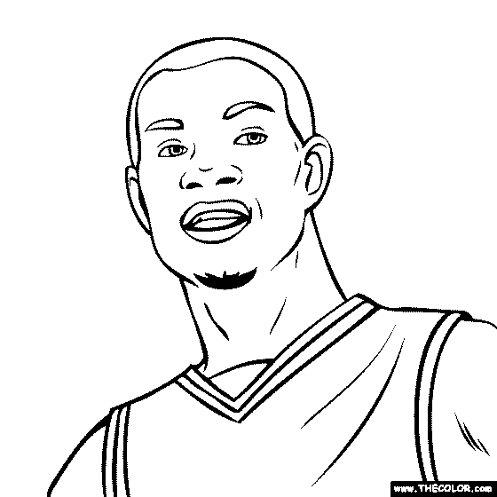 Kevin Durant Coloring Page