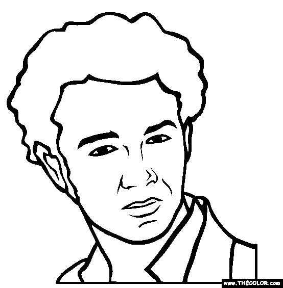Kevin Jonas, Jonas Brothers Online Coloring Page