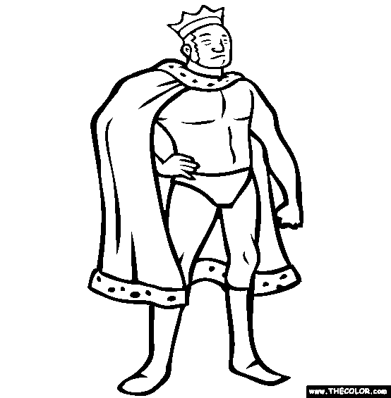 King Roger Pro Wrestler Online Coloring Page