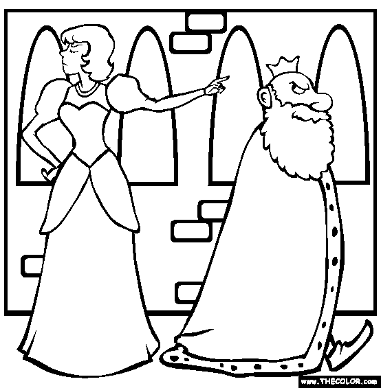 King Thrushbeard Coloring Page