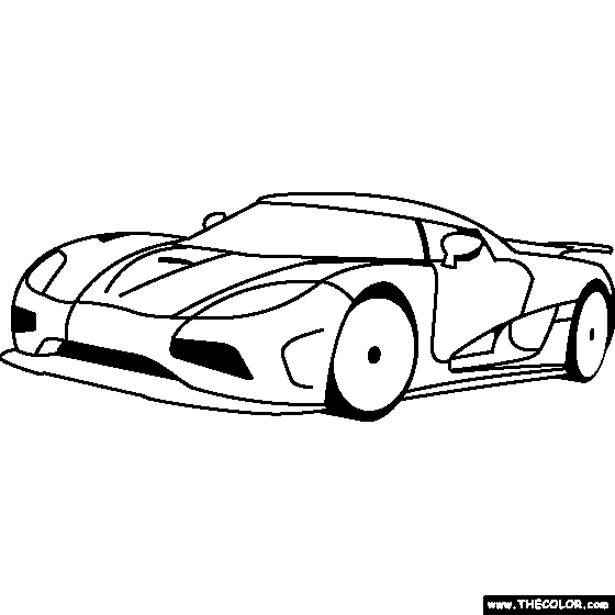 Koenigsegg Agera Coloring Page