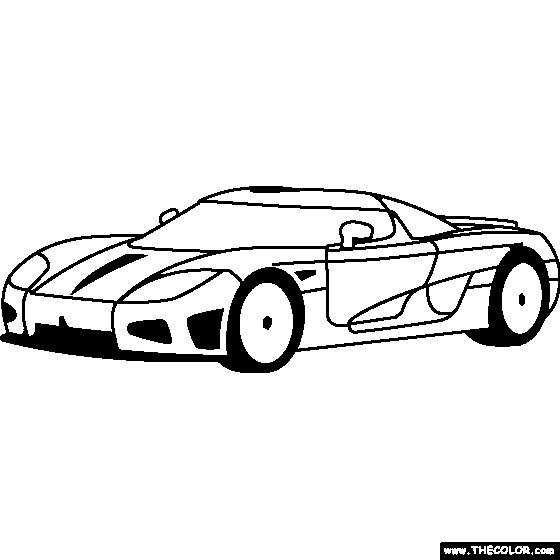 Koenigsegg CCXR Coloring Page