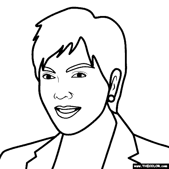 Kris Jenner Coloring Page