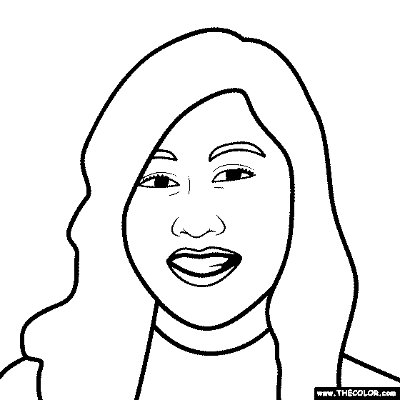 Kristi Yamaguchi Coloring Page