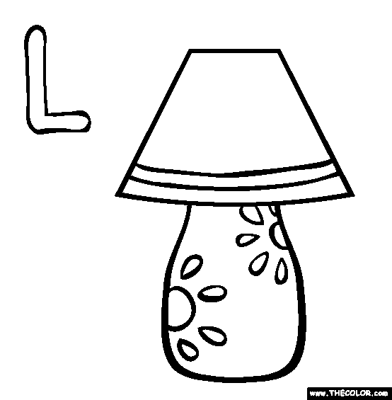 L Coloring Page