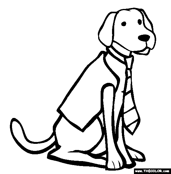 Labrador Retriever Coloring Page