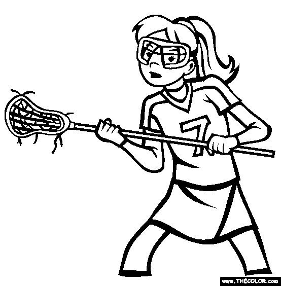 Lacrosse Coloring Page