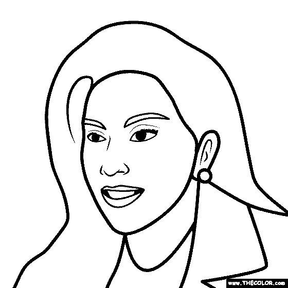 Lady Gaga Coloring Page