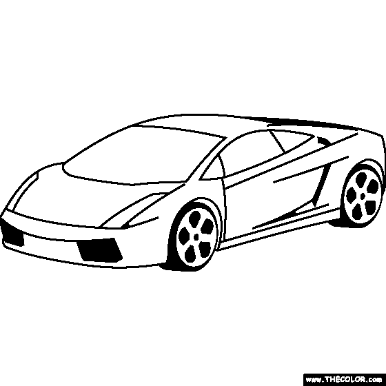 Lamborghini Gallardo 2003 Coloring Page