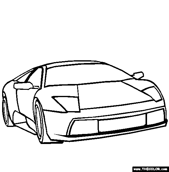 Lamborghini Murcielago Coloring Page