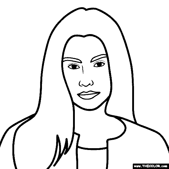 Lana Del Rey Coloring Page