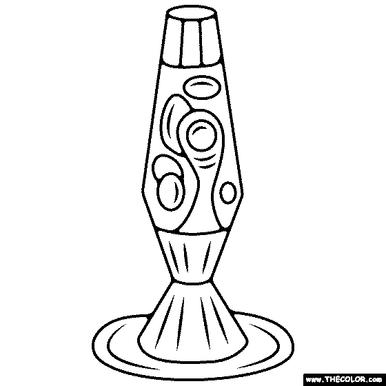 Lava Lamp Coloring Page