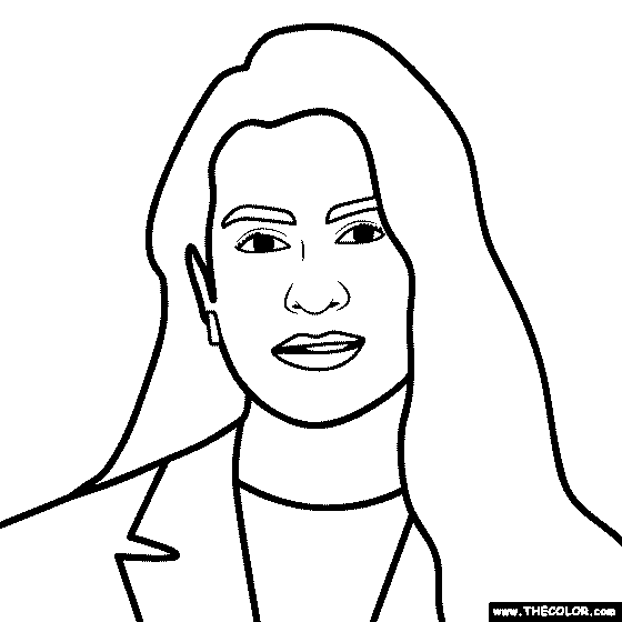 Famous Actress Coloring Pages