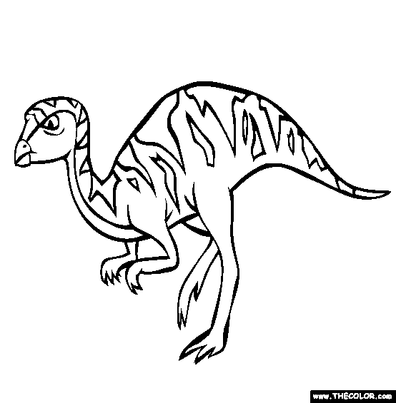 Leaellynasaura Coloring Page