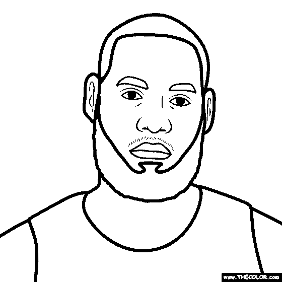 Lebron James Coloring Page