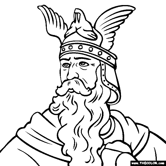 Leif Eriksson Coloring Page
