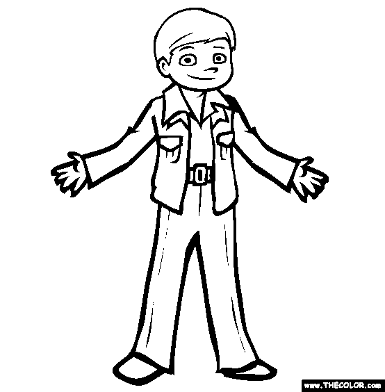 Leisure Suit Coloring Page