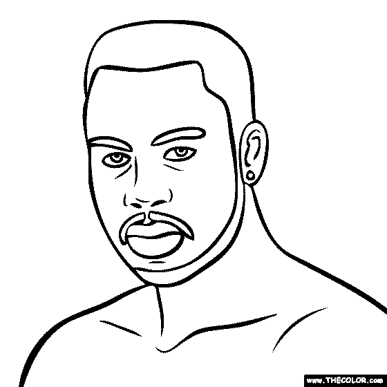 Lennox Lewis Coloring Page