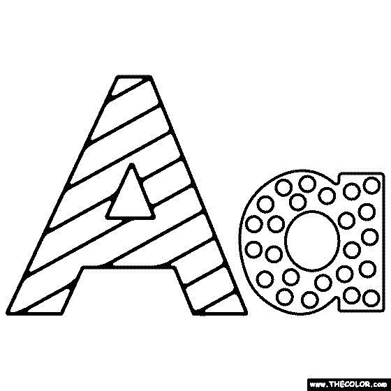 Letter A Coloring Page