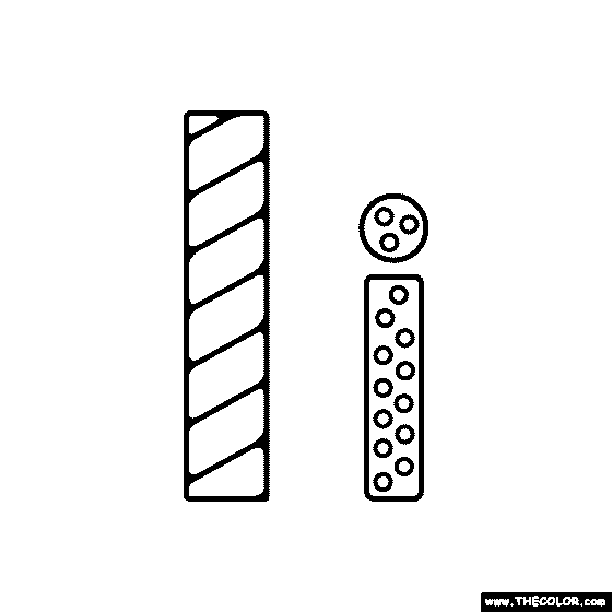 Letter I Coloring Page