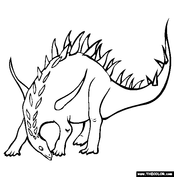 Lexovisaurus Coloring Page