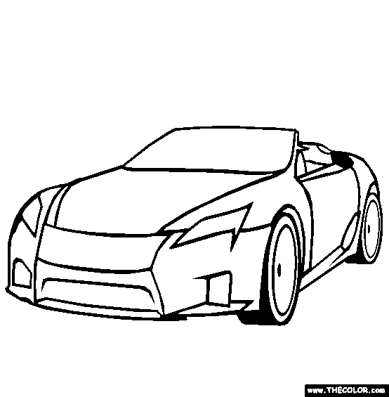 Lexus LFA Coloring Page