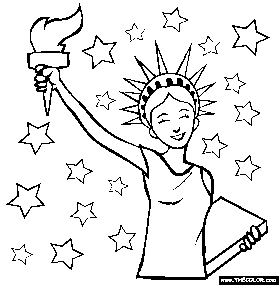 Liberty Coloring Page