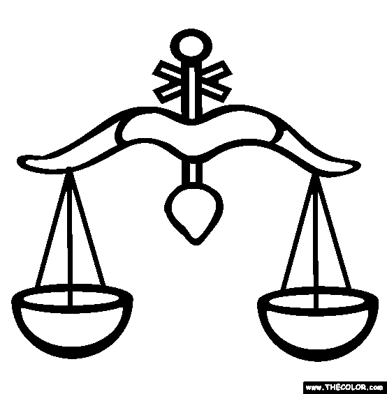 Libra Coloring Page