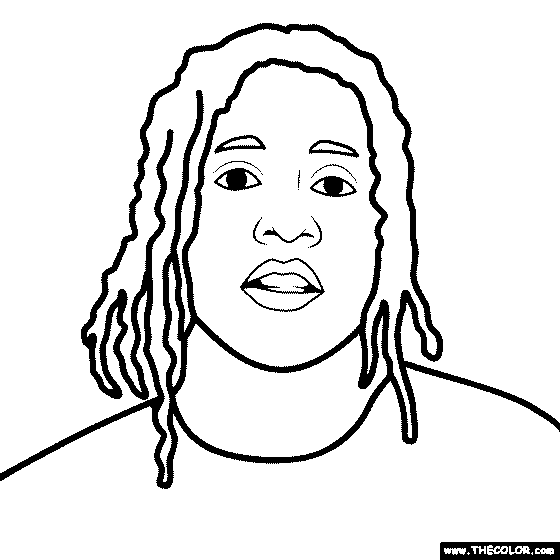 Lil Durk Coloring Page