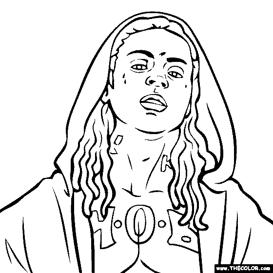 Lil Wayne Coloring Page