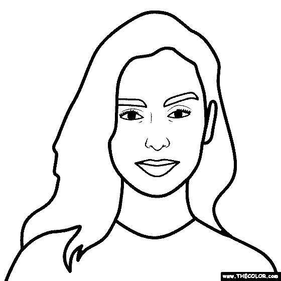 Famous Actress Coloring Pages