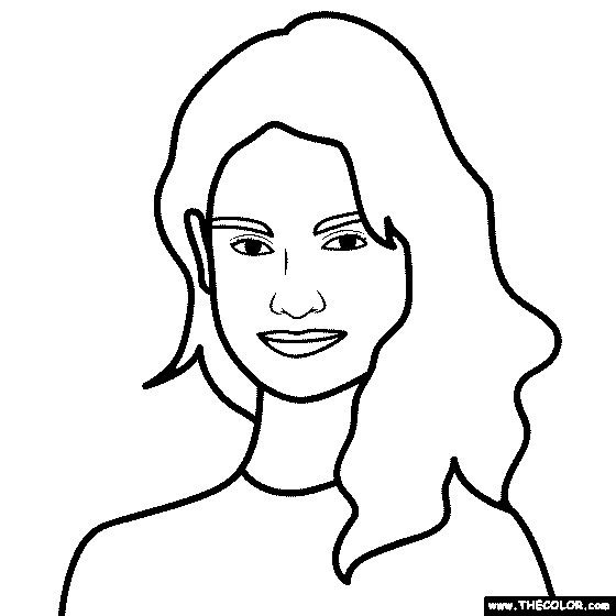 Lily James Coloring Page