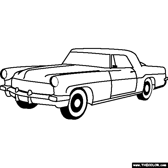 Lincoln Continental Mark 2 Coloring Page