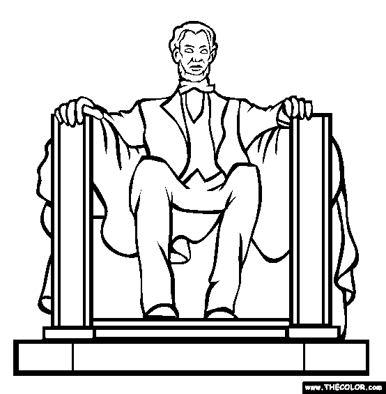 Lincoln Memorial Coloring Page