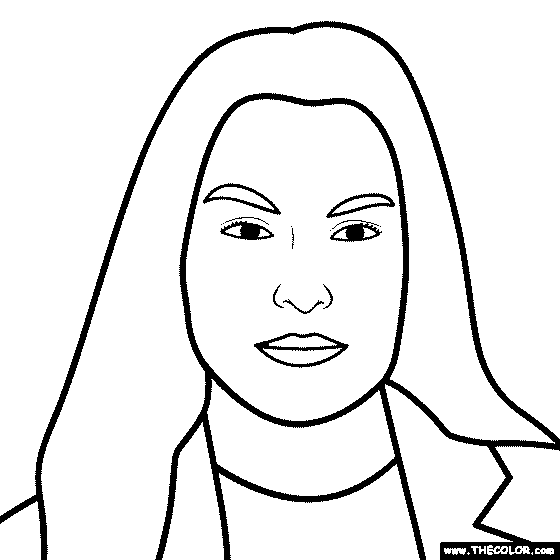 Lindsey Vonn Coloring Page